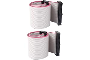 uxcell 2pcs 2.54mm 34-Pin Female to Female IDE PATA Flat Ribbon Cable 50cm