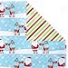 Hallmark Reversible Christmas Wrapping Paper Bundle, Kids (Pack of 3, 120 sq. ft. ttl.), santa and reindeer, 5JXW1629