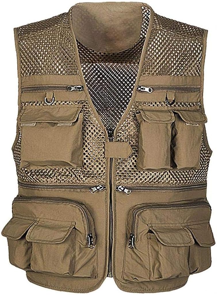 Fishing Vest Journalist Waistcoat Jackets Travel Detachable Multi