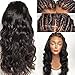 Eversilky Hair Glueless Full Lace Wig Pre Plucked Natural Hairline 150% Density Virgin Peruvian Full Lace Human Hair Wigs For Black Women Wavy Wig 18 Inches