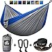 Double Camping Hammock - XL Hammocks, FREE Premium Straps & Carabiners - Lightweight + Compact Parachute Nylon - Backpacker Approved and Ready for Adventure! 400LB - 10.5ft x 6.5ft