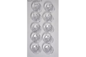 NewPowerGear Class 15J Plastic Bobbins Replacement For Singer 6518, 7256, 7258 Stylist, 7285Q Patchwork, 8500Q, Smart 100S