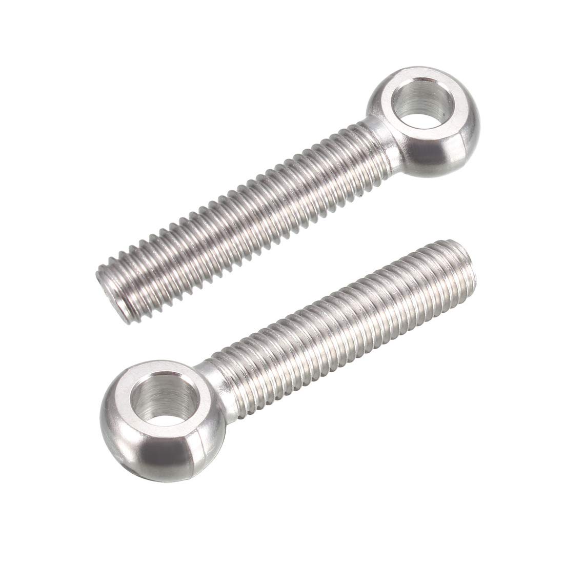 sourcing map M10 x 50mm Machinery Shoulder Swing Lifting Eye Bolt 304 Stainless Steel Metric Thread 2pcs