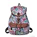 Douguyan Cute Lightweight Casual Backpack for Teenage Girls Women Print Daypack(Green Peacock) 164