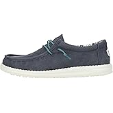 HEYDUDE Men's Wally Washed Canvas, Men’s Shoes, Slip-on Loafers, Comfortable & Light-Weight