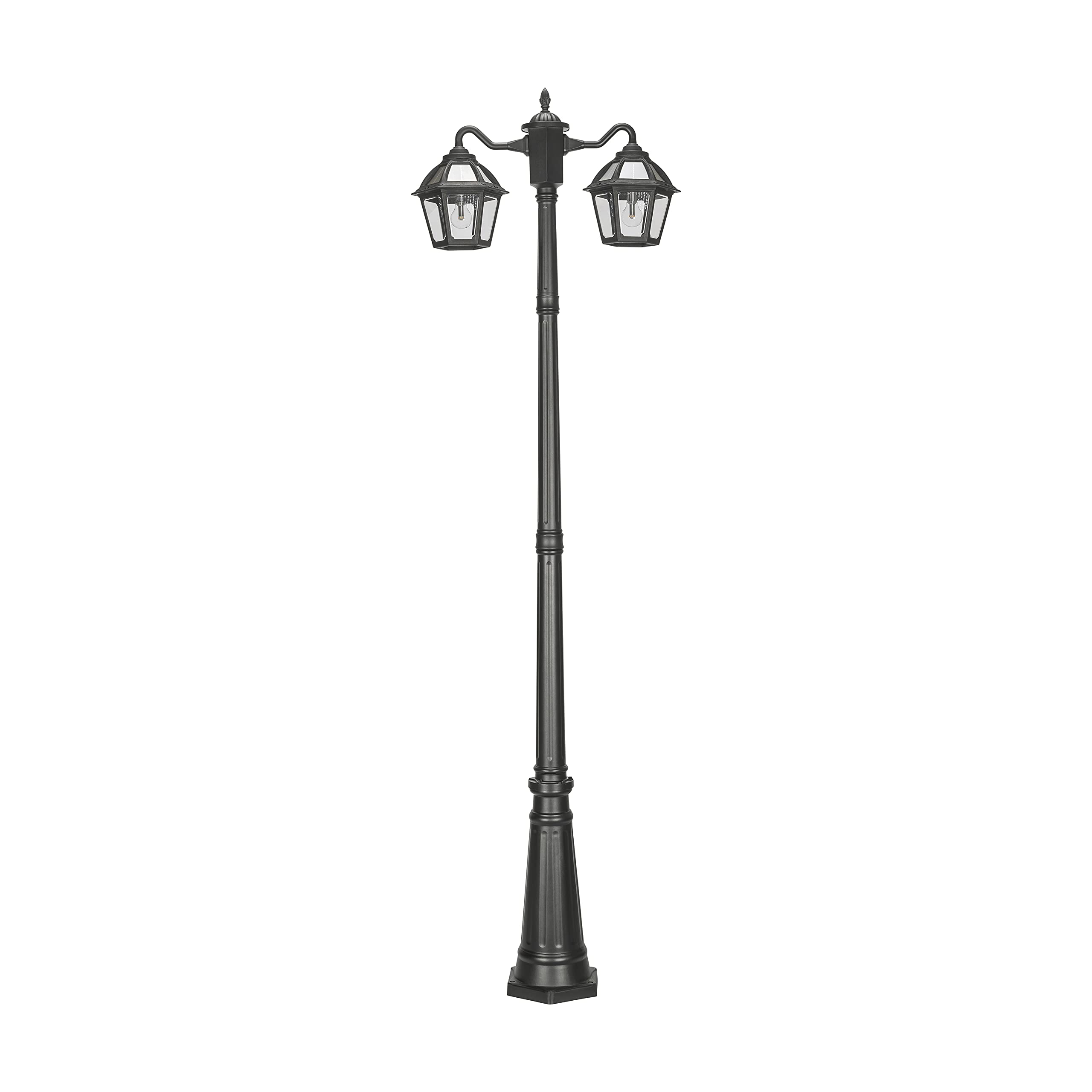 Photo 1 of ***FACTORY SEALED*** Gama Sonic Polaris Double Head Lamp Post (177B50002), Black Finish