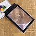 Lolicute A4 Magnifier，Full Page Large Sheet Magnifying Glass Reading Aid Lens 3X Magnification Perfect Gift for The Elderly and Those People with Poor Eyesight,Great Gift (Black)