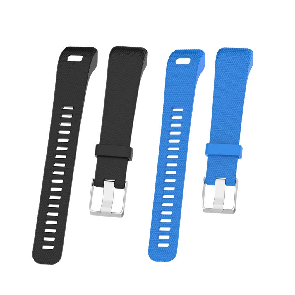 Huwokxix Watch Strap compatible with Garmin vivosmart HR+,Adjustable Silicone Sports Strap Replacement Band for Garmin Approach X10/X40