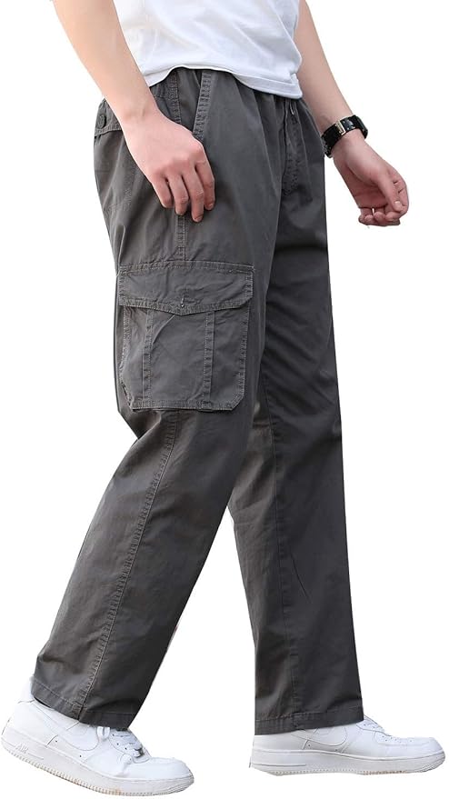 drawstring cargo pants mens