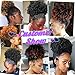 GX Beauty Afro Ponytail Drawstring African American Curly Ponytail Hair Extensions Synthetic Kanekalon Puff Ponytail Hair Piece for Black Women(#T30)