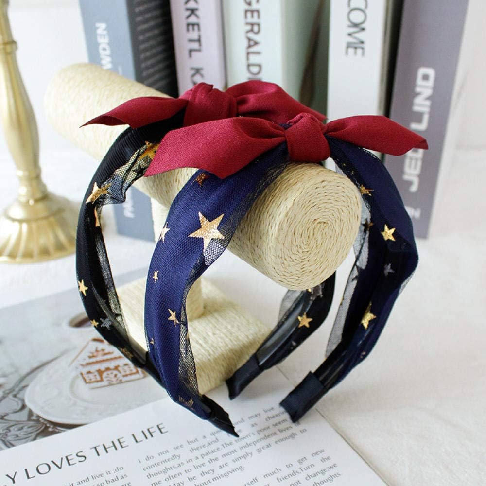 Amazon ヘアフープカードボヘミアンスターグリッターノットヘアバンドボウヘッドバンドカスタマイズヘアアクセサリー ブラック ウォールステッカー オンライン通販