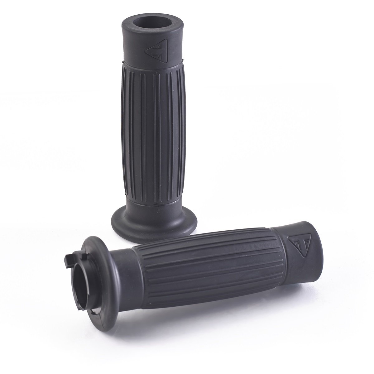 Photo 1 of TRIUMPH Black Barrel Motorcycle Grips for TRIUMPH Street Twin & Thruxton, Rubber, Corrosion & Low Temperature Resistant