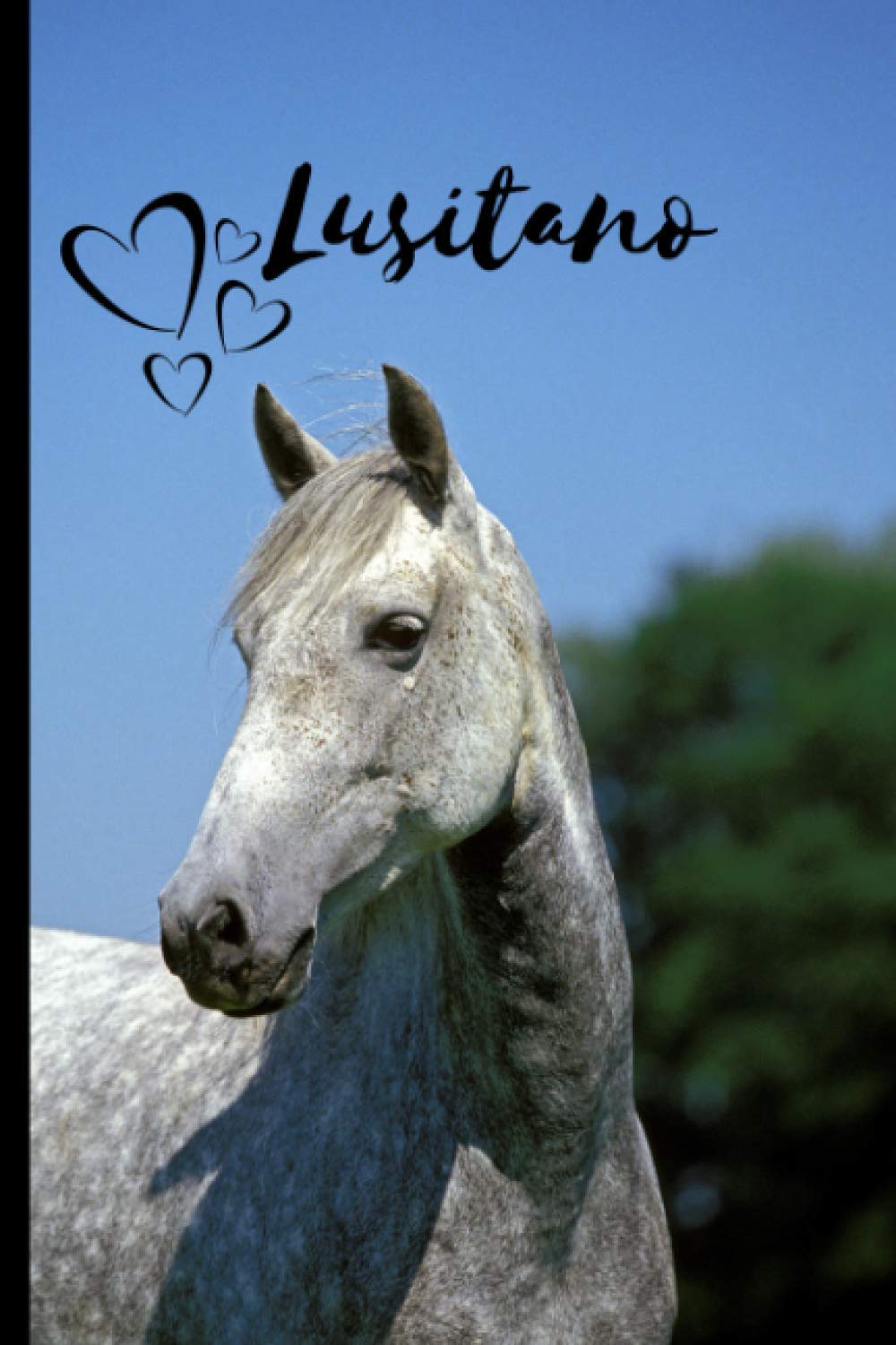 Lusitano Horse Notebook For Horse Lovers: Composition Notebook 6x9" Blank Lined Journal
