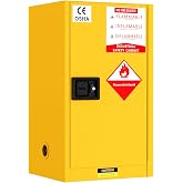 Muweixin 20 Gallon Flammable Storage Cabinet 35"x23"x18", Galvanized Steel, Flammable Safety Cabinet with Adjustable Shelf for Industrial and Home Use