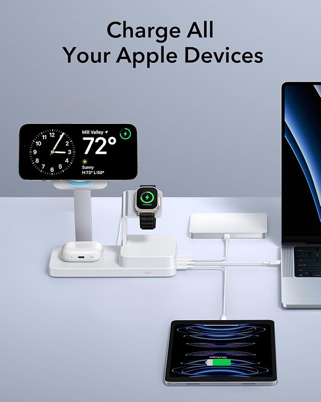 100W 6 in 1 GaN Magsafe Ladestation für iPhone 17e/17/16/15/14/13/12