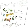 Geyee 500 Pcs Hotel Key Card Envelope Keycard Holder Sleeves Enjoy Your Stay Key Cover for Hotel, 2.4 x 3.5 Inch(Elegant Style)