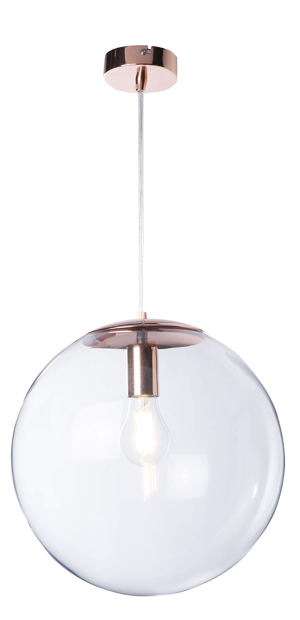 Lussiol Pendant Light, 40 W, Verre/Métal