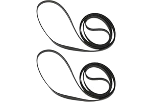 YINETTECH 2pcs Turntable Rubber Belt 255x5x0.6mm Compatible with THORENS TD-160MKII TD-165C