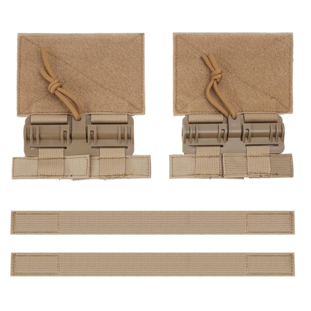MiOYOOW Vest Quick Release Set, 1000D MOLLE Vest Removal Buckle Set with Hook Loop Fastener for Plate Carrier Hunting