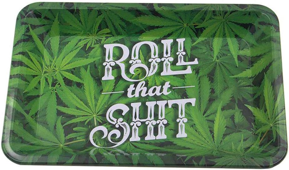 SparkLia Metal Rolling Tray Large 5 x 7 Inch Home Fruit Tray Accessory