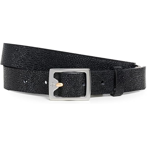 ANINE BING Women's Signature Link Belt, Black, XS-S at