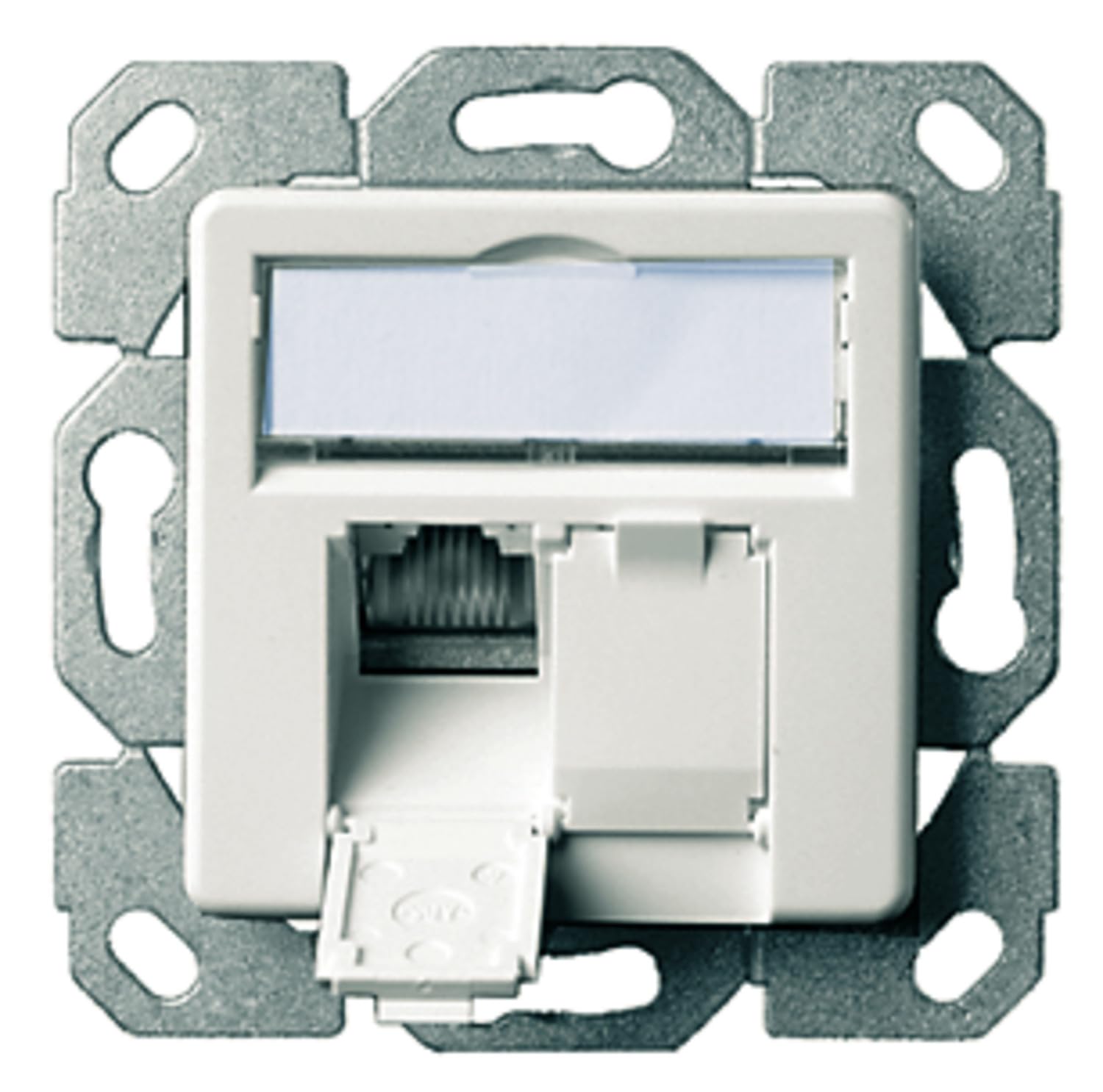 Telegärtner Data Connection Socket Cat-6A Dual 2x RJ45 AMJ45 8/8 UP/50, Alpine White, J00020A0500