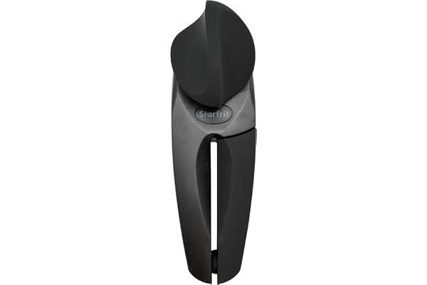 Starfrit MightiCan Can Opener, Safe Smooth-Cut Design, Holds Lid and Leaves No Sharp Edges, Comfort Grip Handle, Heavy-Duty N