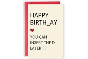 Abeletree Funny Birthday Gifts for Men Him, Humorous Bady Card for Husband Boyfriend, Adult Men Gifts for Birthday
