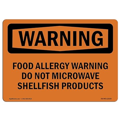 Señal de advertencia de Osha - Advertencia sobre alergias de ...