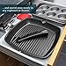 Savisto 28cm Premium Cast Aluminium Non-Stick Griddle Pan for Gas, Induction & Electric Hobs with Detachable Handle