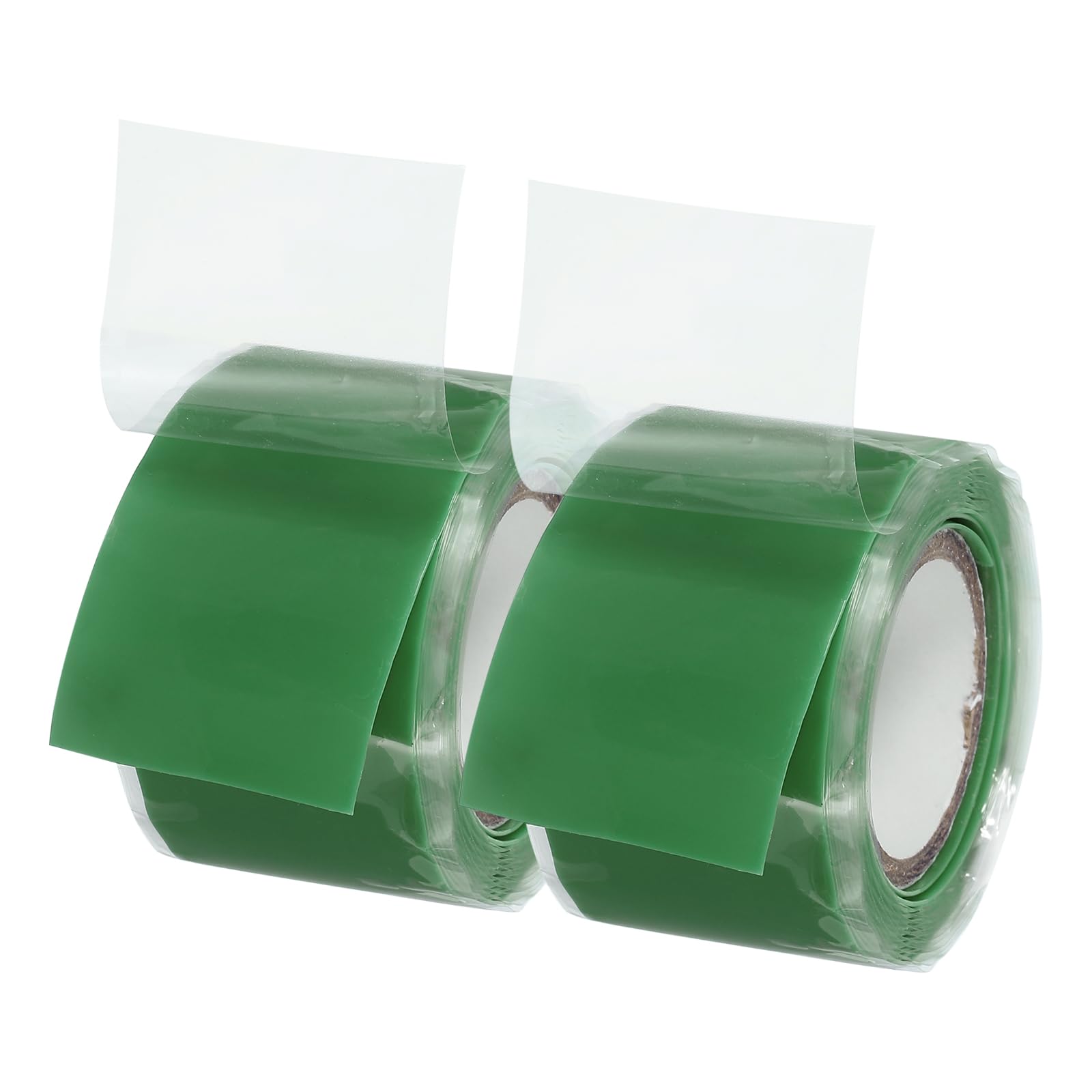 PATIKIL Grip Tape for Handles 1" x5ft, 2 Roll Self-Fusing Silicone Tape for Bike Handles Pull Up Bars Gym Equipment Plumb/Hose/Pipe Leaks Emergency Green