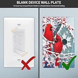 Pznen Light Switch Cover Plate, Cardinal Winter
