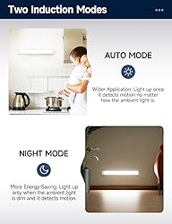 YIGER 2 Packs Under Cabinet Lights, 2000mAh