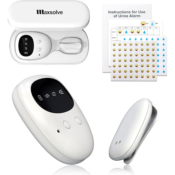 Alarma Inalámbrica Para Enuresis Nocturna – Con Luz, Ruido Blanco Y 3 Modos Para Ayudar A Niños A Dejar De Mojar La Cama