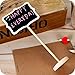 WearHome Mini Chalkboard Set 10 Pieces with Stand Colorful Chalk and Cleaning Cloth for Message Board Signs Wedding Party Table Numbers Place Card Decorative Sign