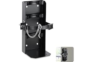 QAMGCYW 𝙐𝙥𝙜𝙧𝙖𝙙𝙚 Heavy Duty Fire Extinguisher Bracket，Wall Mount Fire Extinguisher Holder-St12 Steel, Fit 30 lb Dry/20 lb CO2 Extinguisher for School Boat Truck Replace amerex 811, 3-Yr Service