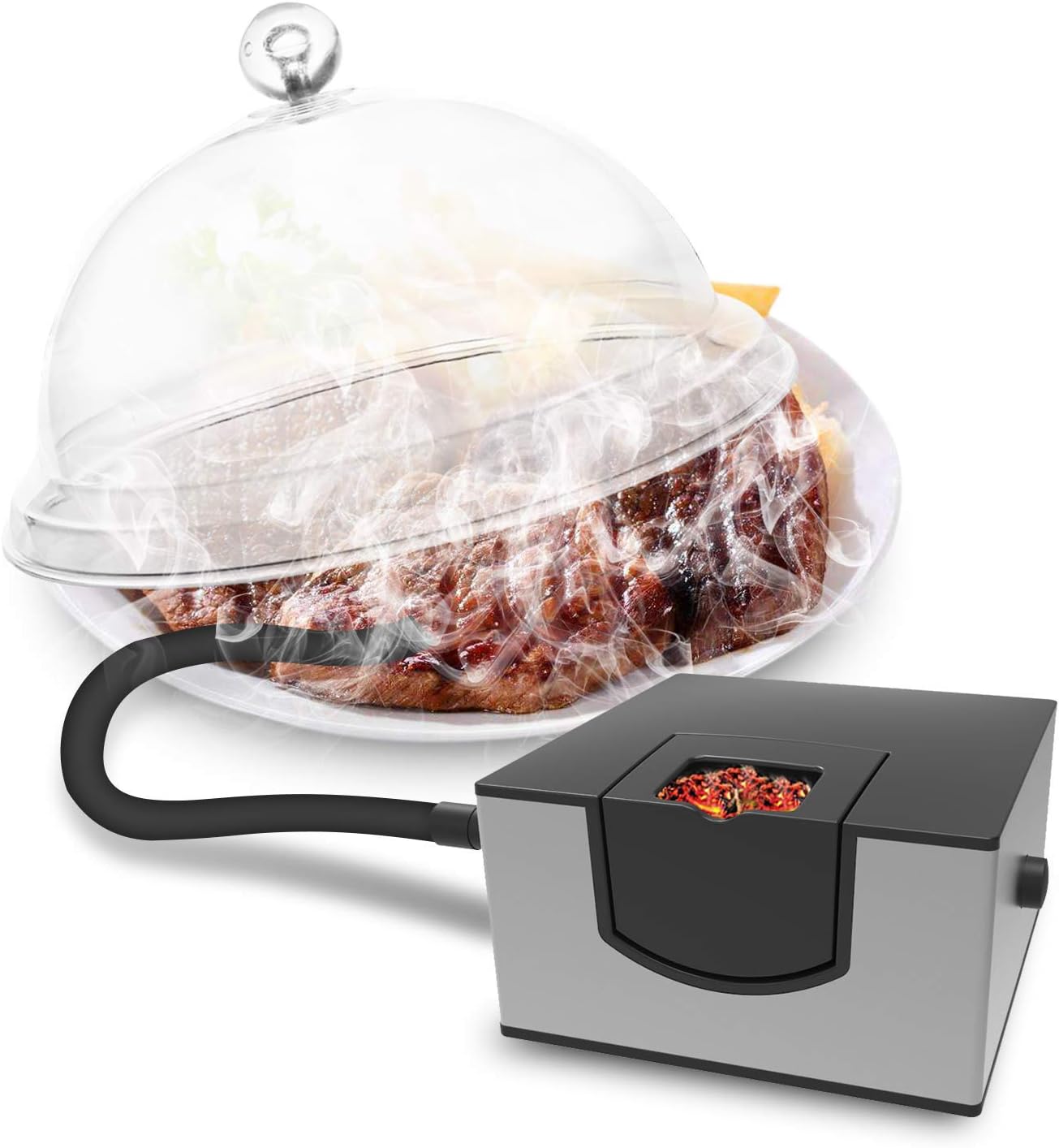 Gourmia Portable Infusion Smoker Cool Smoke to Enhance Taste - Battery Operated - Compact & Convenient - Free E-Recipe Book Included - GSM220