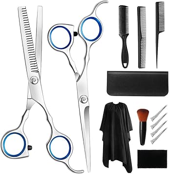 Cgboom Ciseaux De Coiffure Professionnel 13pcs Ciseaux Coiffure Professionnel Amincissants Ciseaux Desepaississant Pinces A Cheveux Peignes Peignoir De Coiffure Coupe De Cheveux Ensemble Amazon Fr Beaute Et Parfum