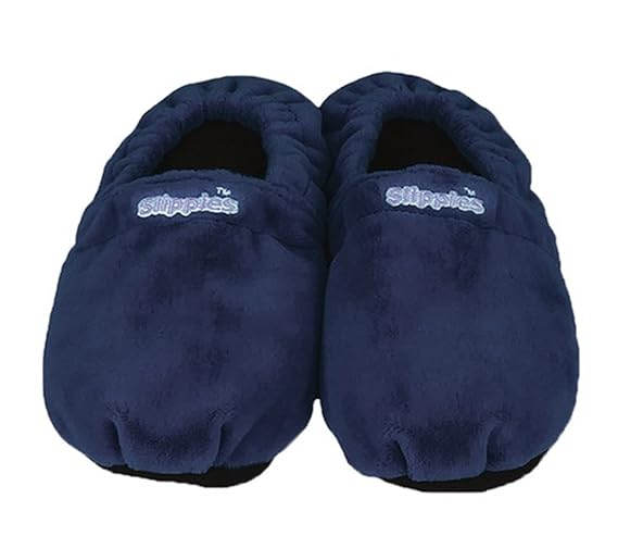 Warmies Slippies Klassik Wärme Pantoffel dunkelblau Gr. L (4