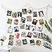HAYATA Photo Hanging Display with 40 Clip Fishing Net Wall Decor - Picture Frames & Prints Multi Photos Organizer & Collage Artworks - Nautical Decorative Dorm Bedroom Christmas Decorations