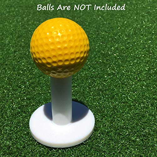 SkyLife Rubber Golf Tee Holder Set for Golf Mat Range Driving Practice Mat (2 PCS)