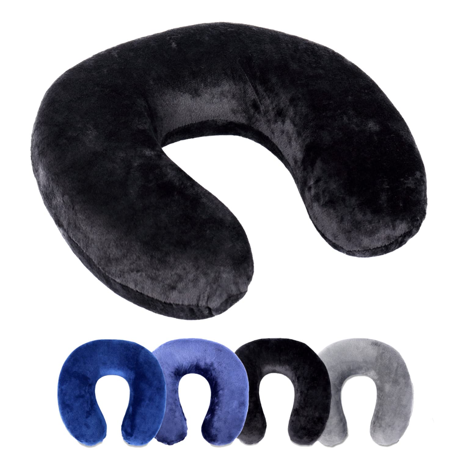 Schramm® Neck Pillow 5 colours available, Travel Pillow, Neck Pillow, Orthopaedic Neck Support Pillow, Memory Foam Travel Neck Pillow