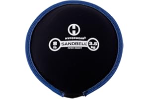 HYPERWEAR SandBell Sandbag Workout Bag Pre-Filled with Clean USA Sand, Soft Weights Workout Sandbag, Fitness Sand Bag, Exercise Sandbag, Rucking Weights (Sizes from 2lb -50lb)
