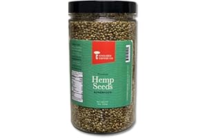 Civilized Coffee Hemp Seeds Whole Superfood for Snacking & Baking Gluten-Free, Jar (18 oz)