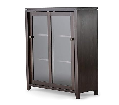 Amazon Com Simpli Home Cosmopolitan Solid Wood 36 Inch Wide