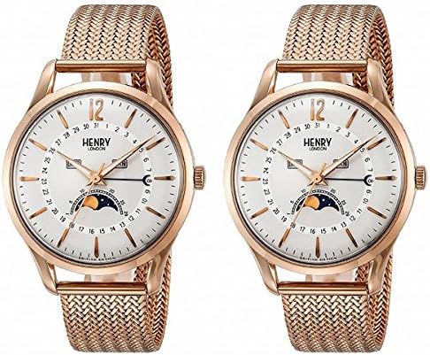 Amazon ヘンリーロンドン Henry London ペアbox付 メンズ レディース ユニセックス リッチモンド 39mm ローズゴールド ステンレス Hl39 Lm 0162hl39 Lm 0162 腕時計 並行輸入品 レディース腕時計 腕時計 通販