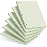 Engineering Notebook, 6 Pcs Engineering Paper 8.5 x 11, 5x5 Quad Ruled | Top Glue Binding Engineering Computation Pad 8.5 x 11, 3-Hole Punched Grid Paper, Graph Paper Notebook 100 Sheets Per Pad