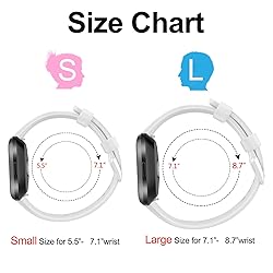 AK Sports Bands Compatible for Fitbit Versa, Soft