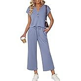 LILLUSORY Two Piece Lounge Sets for Women Spring Vacation Beach Travel Airport Outfits Casual Cruise Fashion 2026