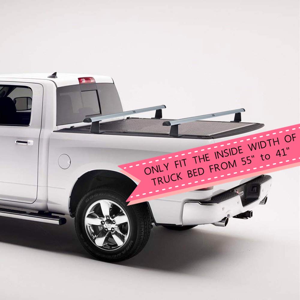 Kiussi Adjustable Aluminum Pick Up Truck Bed Rack Works With Roll Up Tonneau Cover That Mount Inside The Bed Rails Amazon In Sports Fitness Outdoors